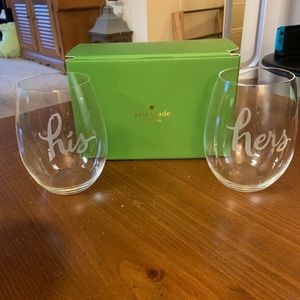Kate Spade Wine Glasses
